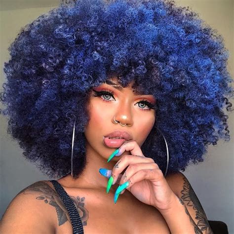 Natural hair product with blue magical properties